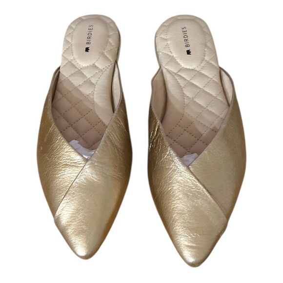 Birdies Swan Gold Mule Flat Size 5 - Picture 3 of 9